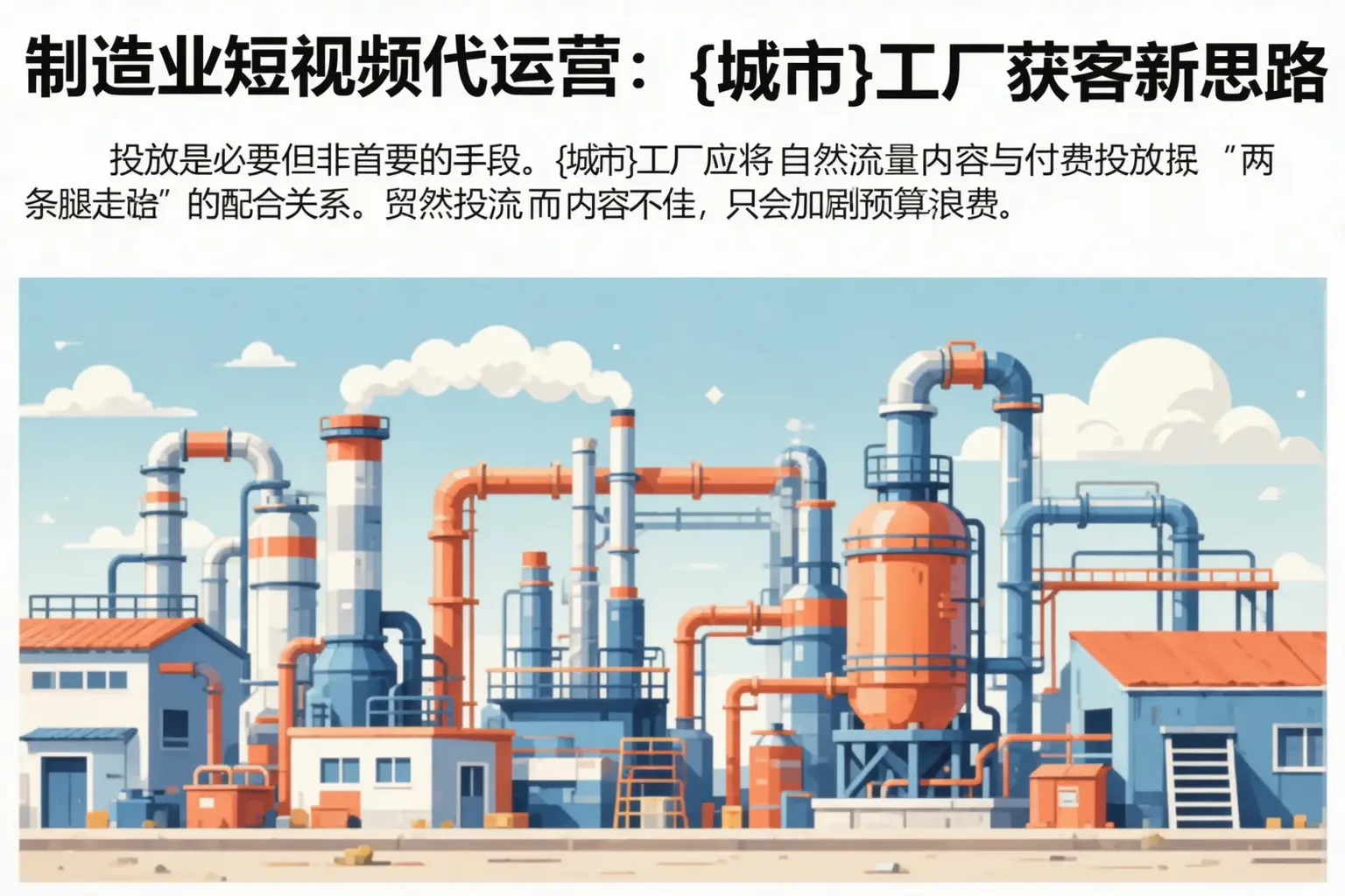 制造业短视频代运营:陇南工厂获客新思路