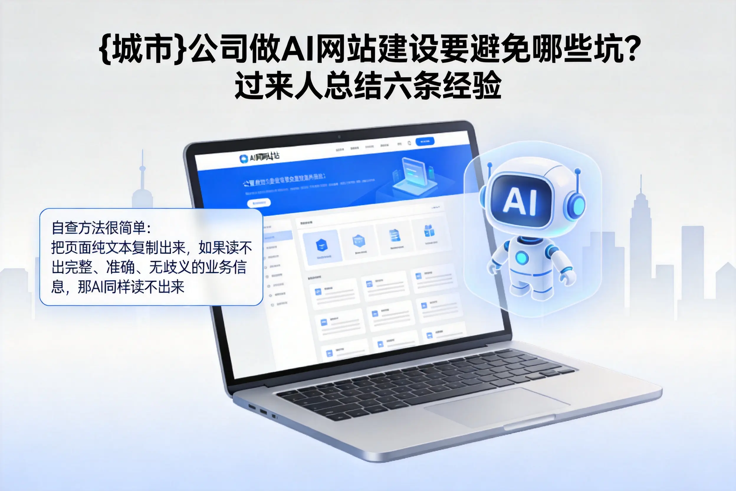 陇南公司做AI网站建设要避免哪些坑？过来人总结六条经验