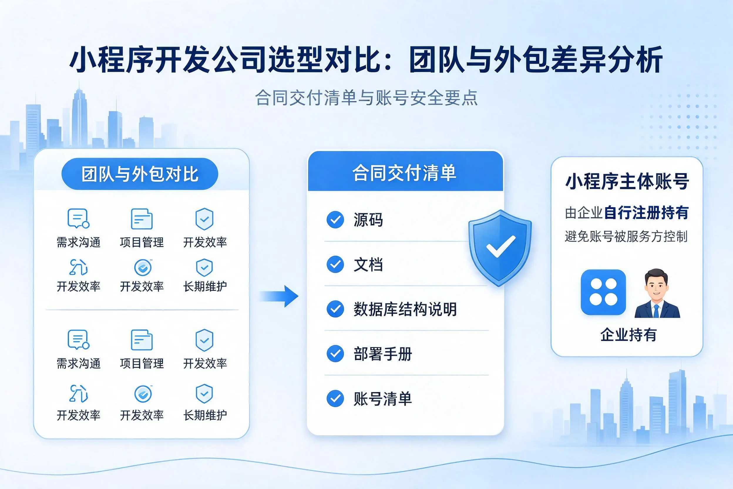 陇南小程序开发公司选型对比：团队与外包差异分析