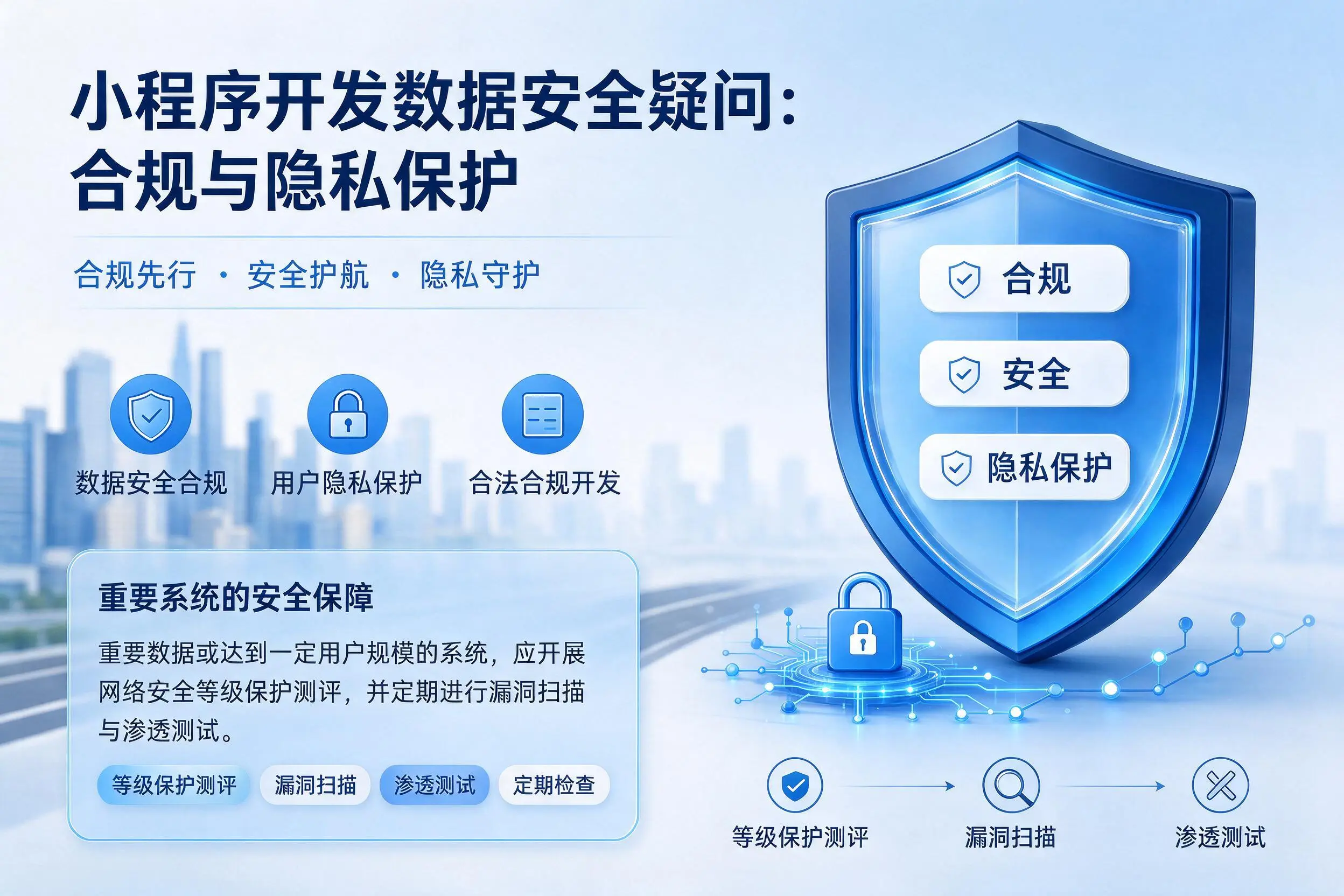 陇南小程序开发数据安全疑问:合规与隐私保护