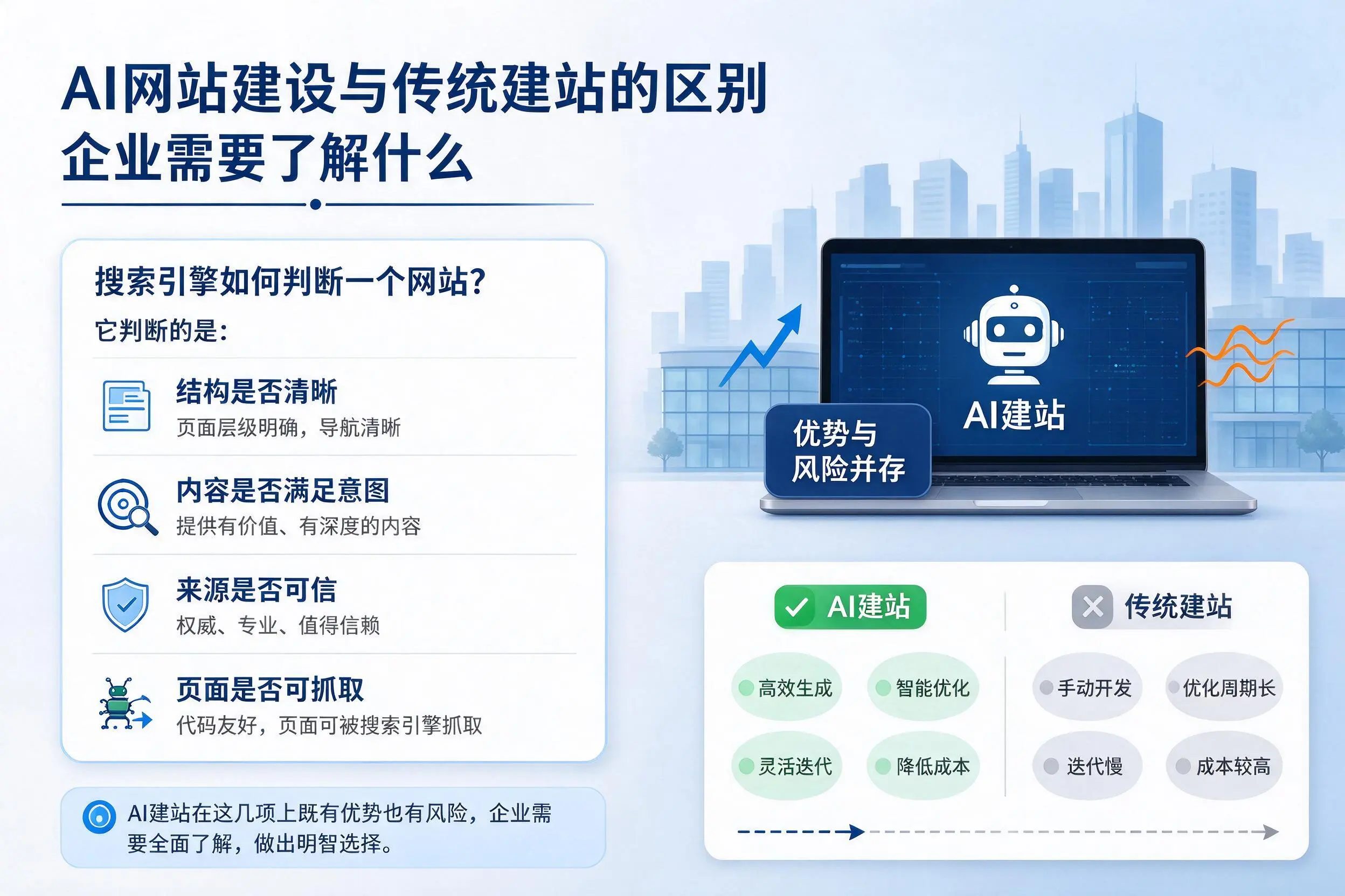 AI网站建设与传统建站的区别，陇南企业需要了解什么