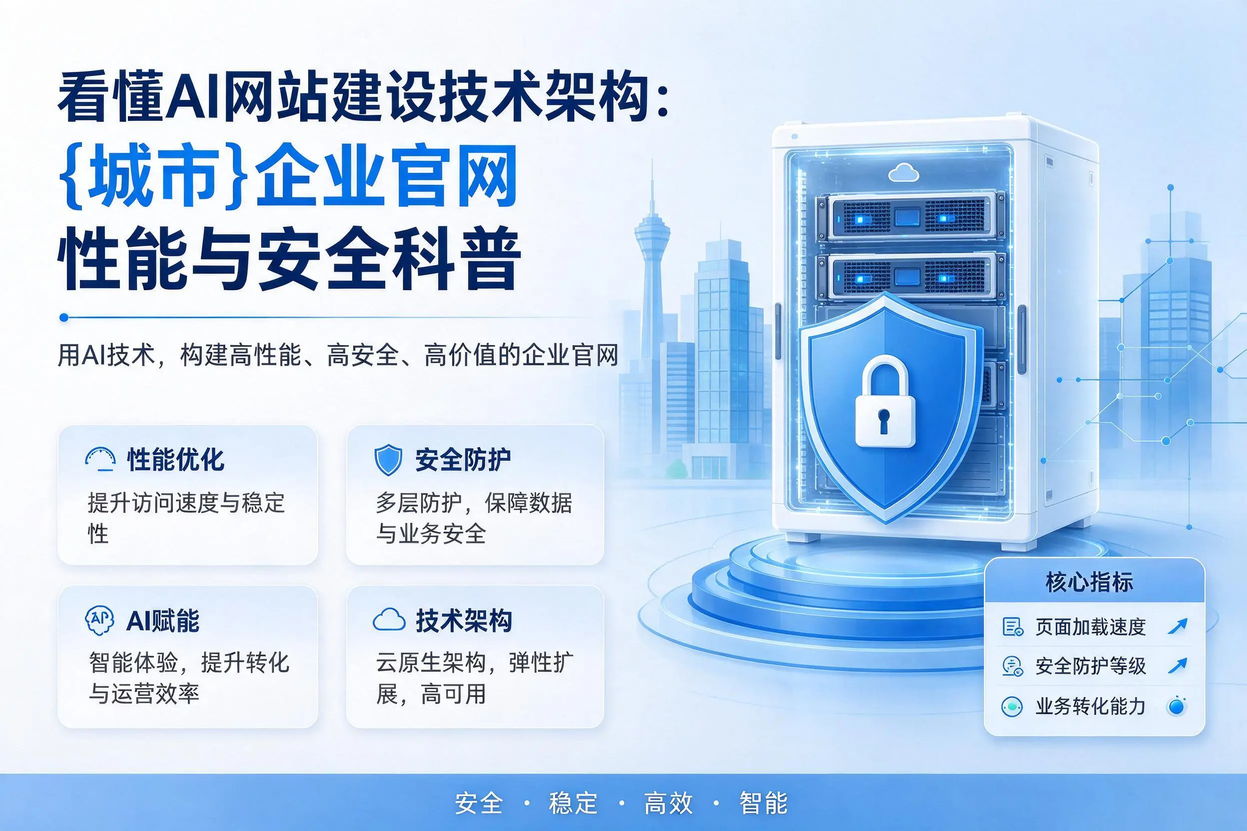 看懂AI网站建设技术架构:陇南企业官网性能与安全科普