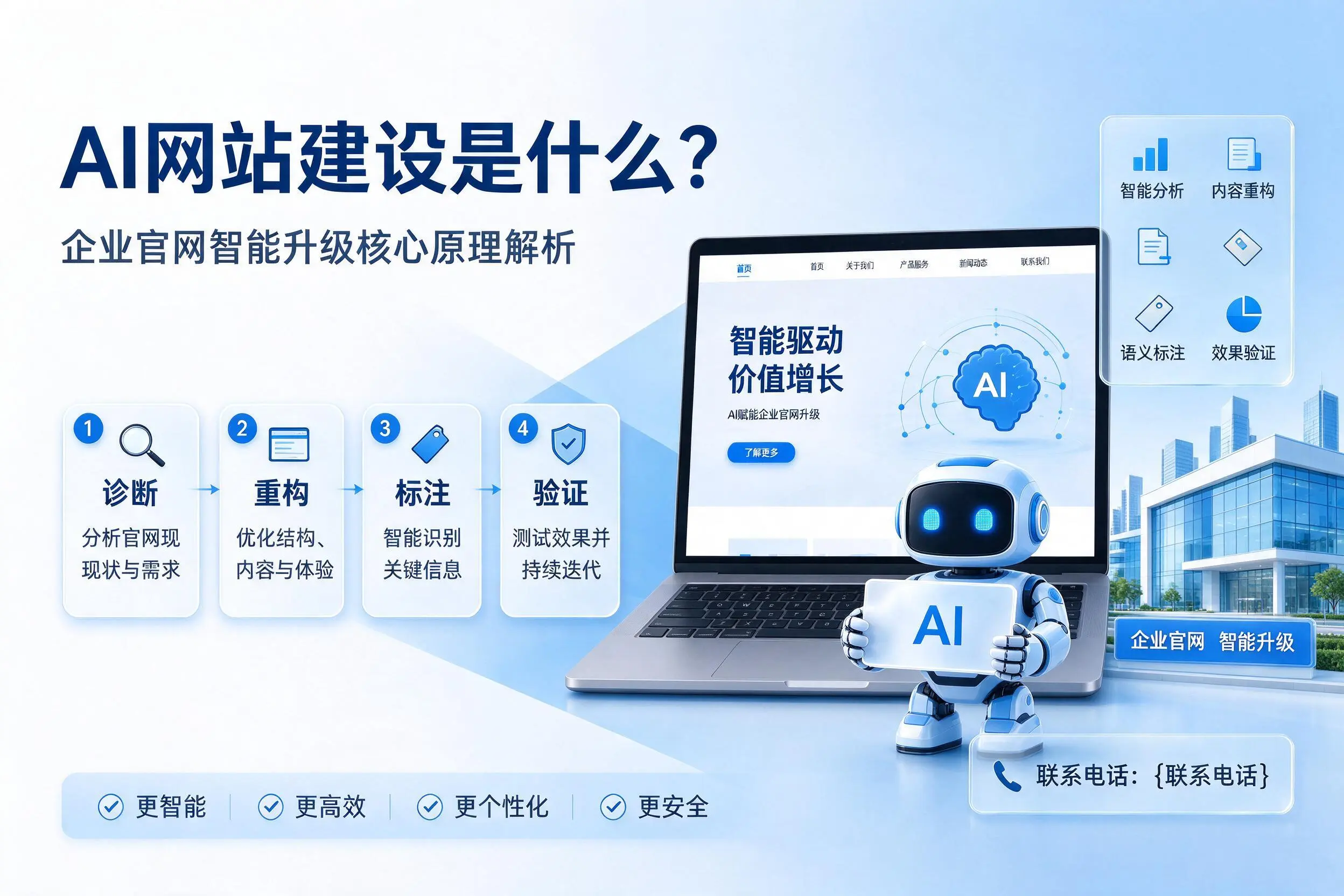 AI网站建设是什么?陇南企业官网智能升级核心原理解析