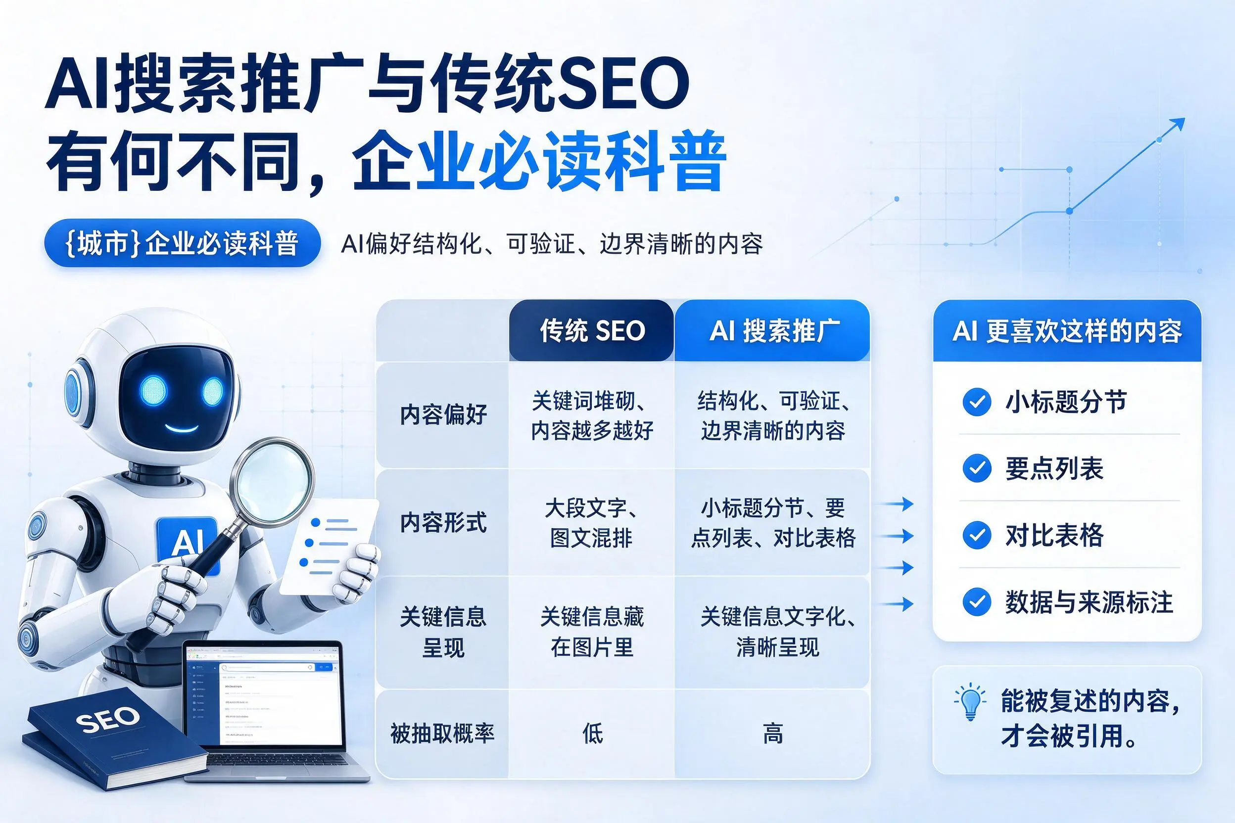 AI搜索推广与传统SEO有何不同，陇南企业必读科普